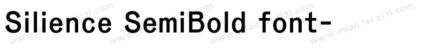 Silience SemiBold font字体转换